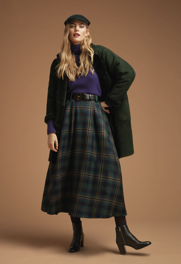 Paul Stuart Shop Shearling & Plaid Look, image 1